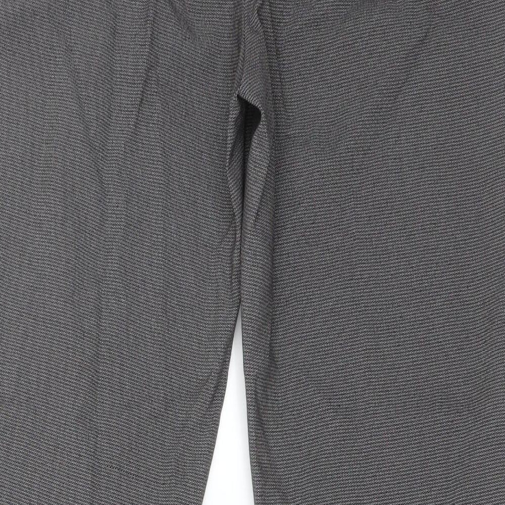 Brand and care label for George women’s multicoloured check polyester dress pants trousers, size UK 8, 28-inch leg regular