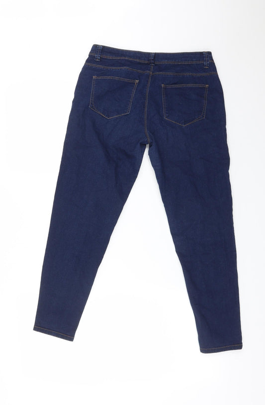 DENIM CO Womens Blue Cotton Jegging Jeans Size 8 L25 in Regular