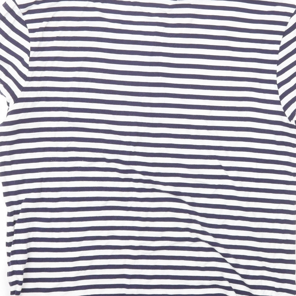 Womens UK Size L Oasis White Basic T-Shirt
