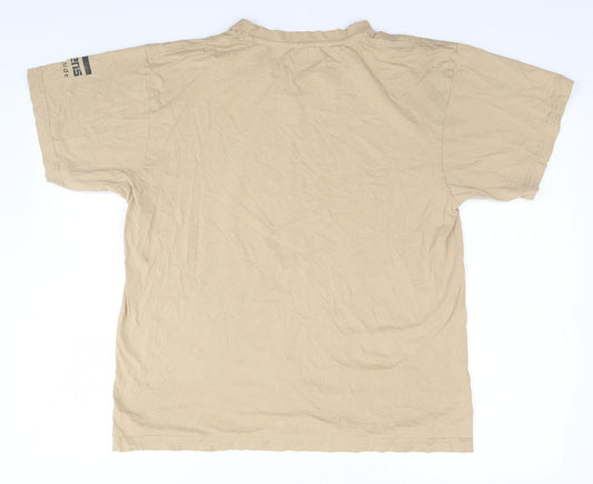 Preworn Mens Green T-Shirt Round Neck