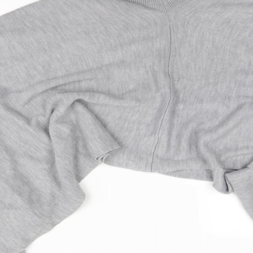 Womens UK Size One Size Preworn Grey Overcoat