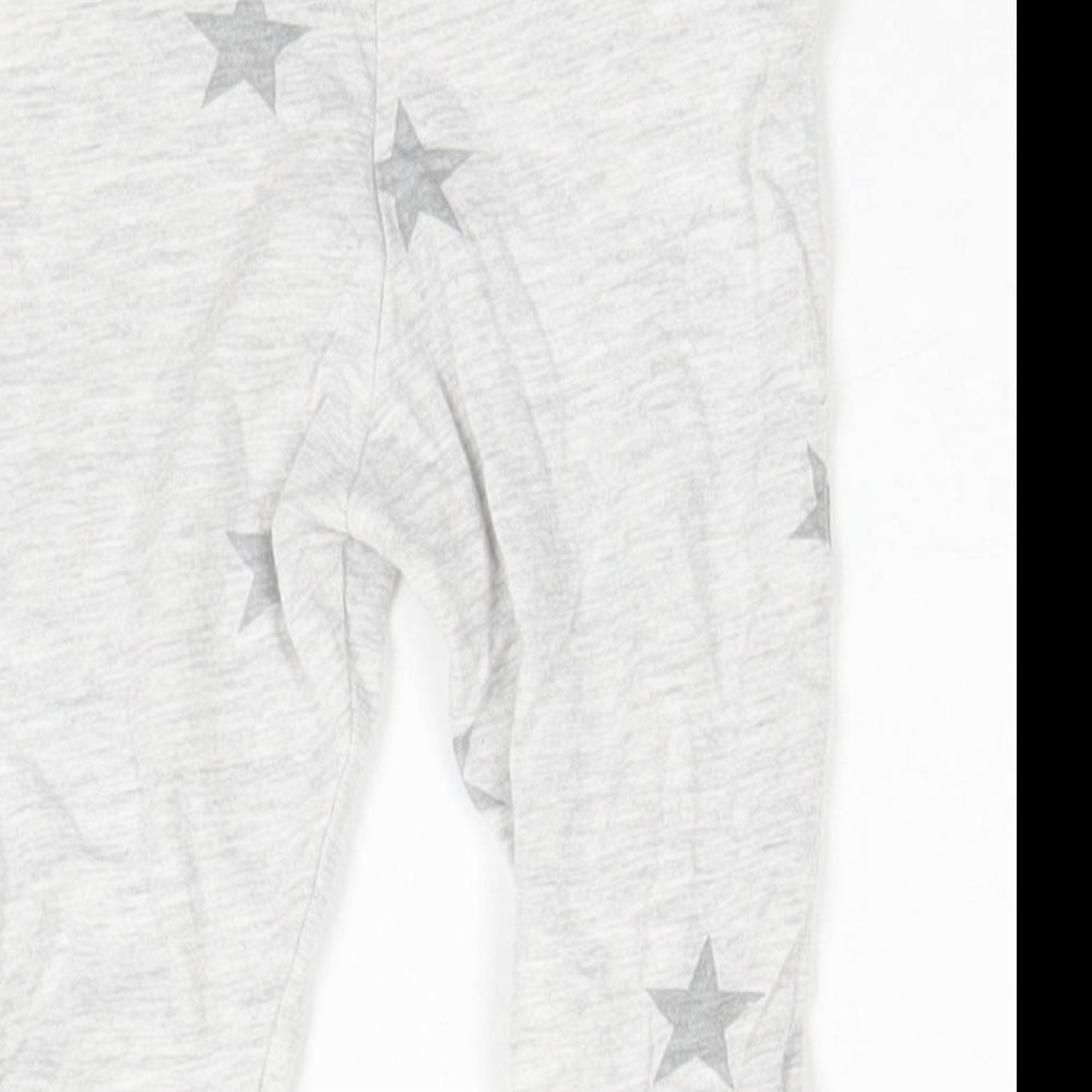 F&F Baby Grey Geometric Cotton Pyjama Pants Size 3-6 Months