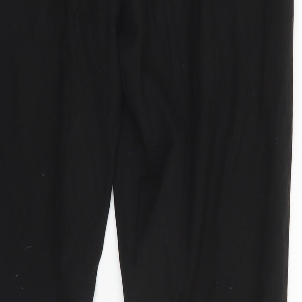 Womens UK Size 8 Oasis Regular Fit Black Trousers