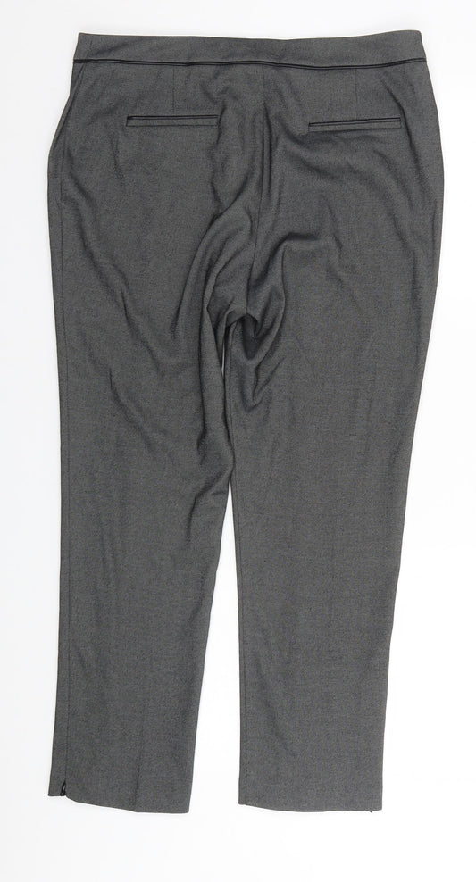 Womens UK Size 14 Very Regular Fit Grey Trousers
