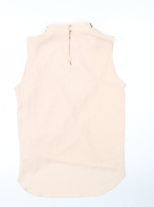 Womens UK Size 10 Dorothy Perkins Beige Tunic Tank