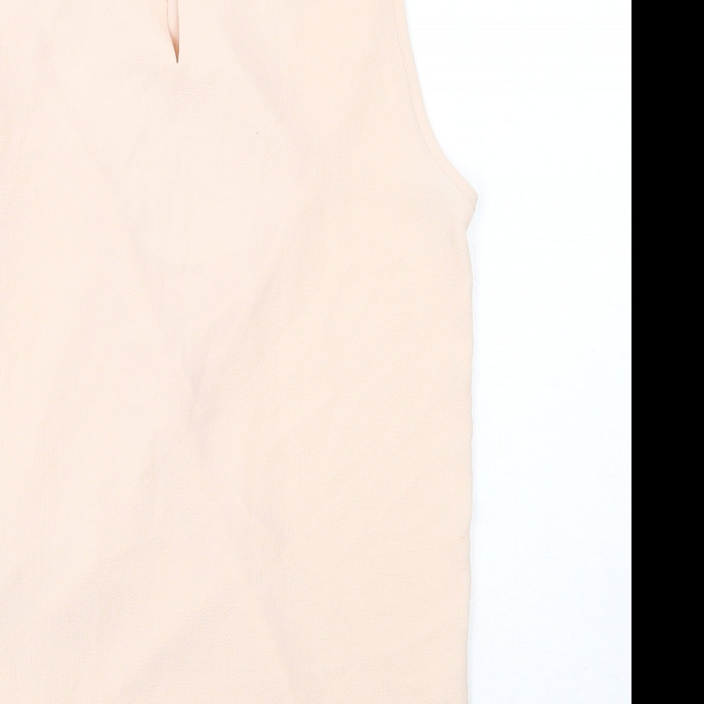 Womens UK Size 10 Dorothy Perkins Beige Tunic Tank
