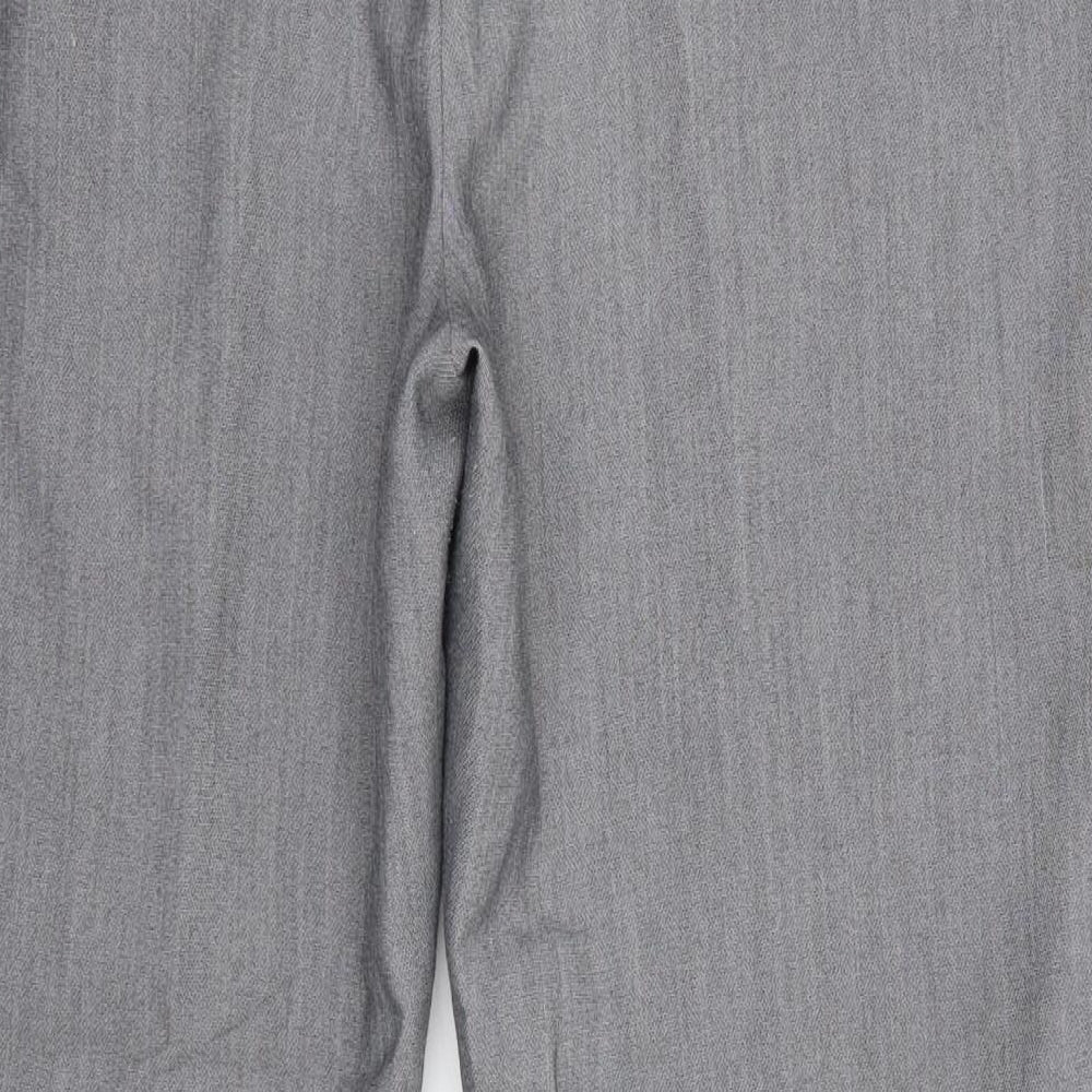 Womens UK Size 14 Matalan Regular Fit Dress Pants Grey Trousers