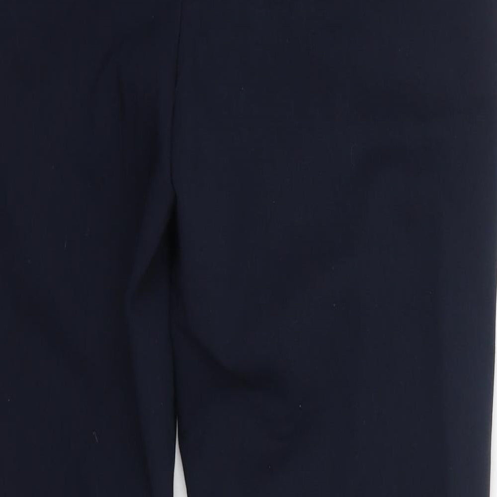 Womens UK Size S Zara Regular Fit Dress Pants Blue Trousers