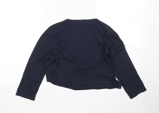 Womens UK Size 10 M&S Blue Cardigan Jumper