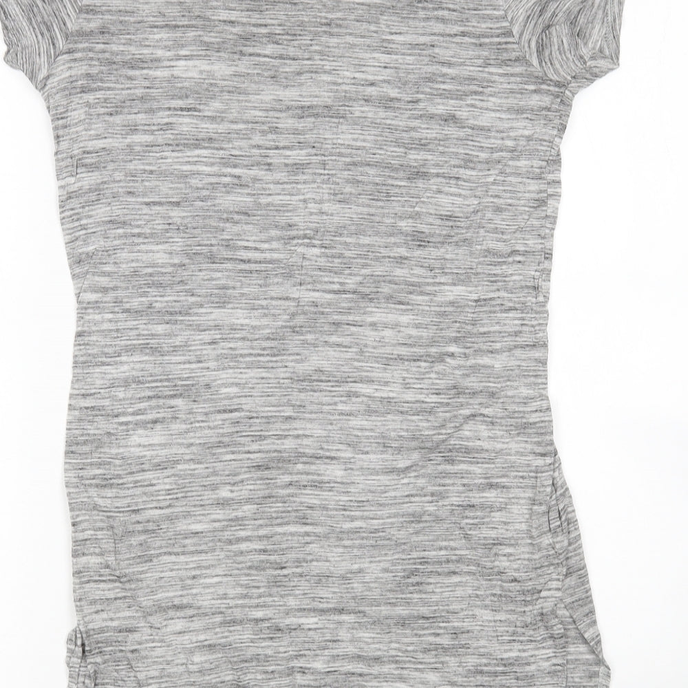 Womens UK Size 8 Atmosphere Grey Basic T-Shirt