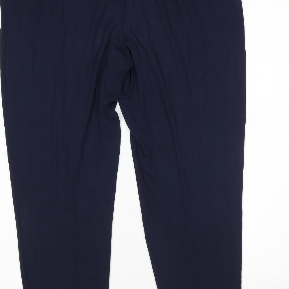 Womens UK Size 16 M&S Regular Fit Sweatpants Blue Trousers