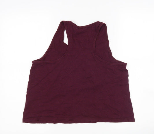 Womens UK Size M New Look Purple Basic Tank