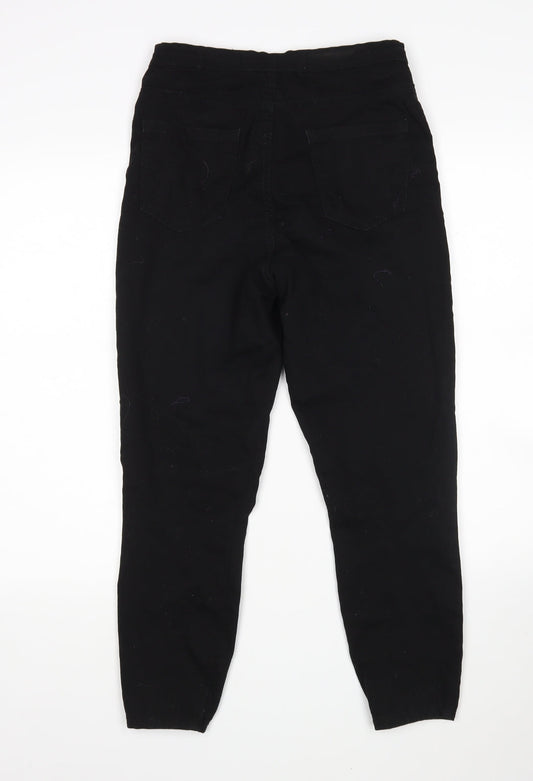 Denim Co Womens Black Cotton Skinny Jeans Size 10 L26 in Regular