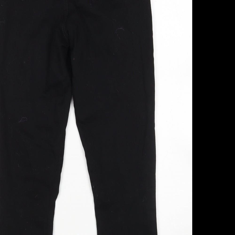 Brand and care label for Denim Co women’s black cotton skinny jeans, size UK 10, 26-inch leg regular