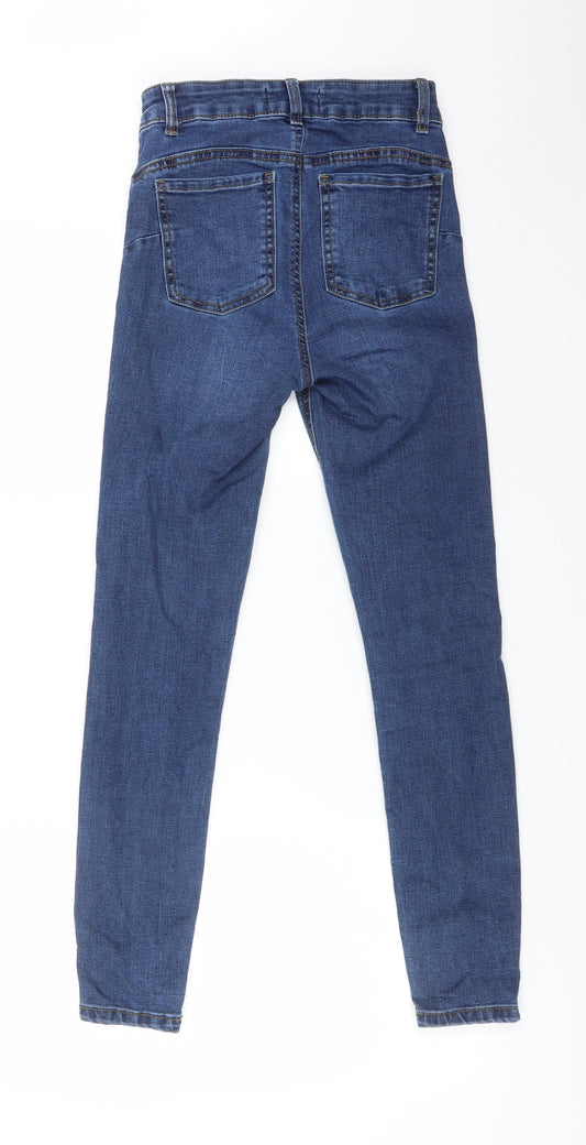 DENIM CO Womens Blue Cotton Skinny Jeans Size 6 L27 in Regular