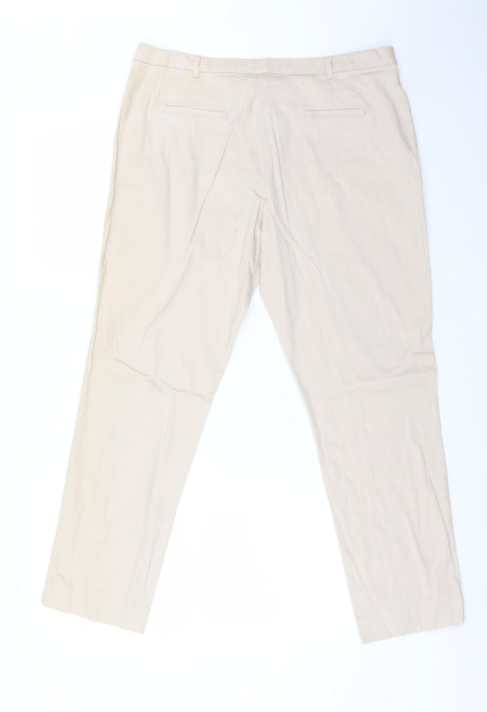 Womens UK Size 14 INTUITION Regular Fit Dress Pants Pink Trousers