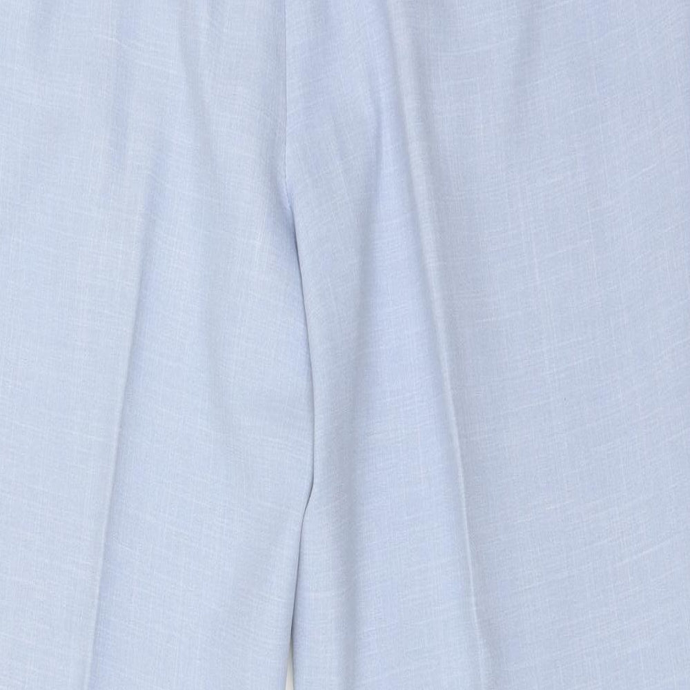 Womens UK Size 16 SEPARATES Regular Fit Blue Trousers