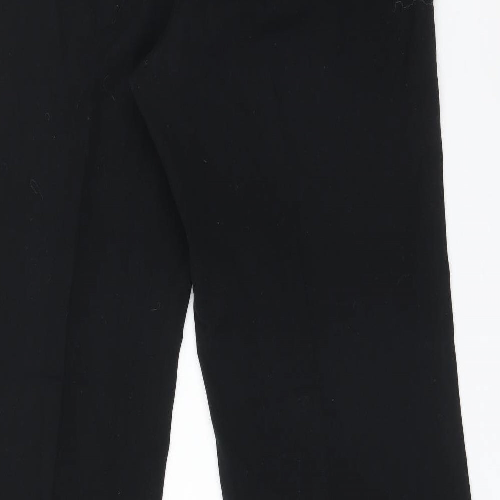 Womens UK Size 14 M&S Regular Fit Black Trousers