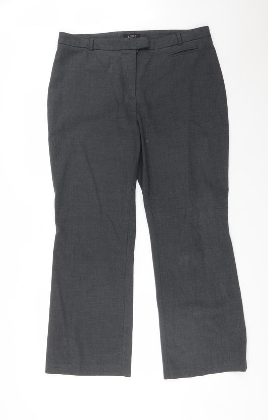Womens UK Size 16 Soon Regular Fit Grey Trousers