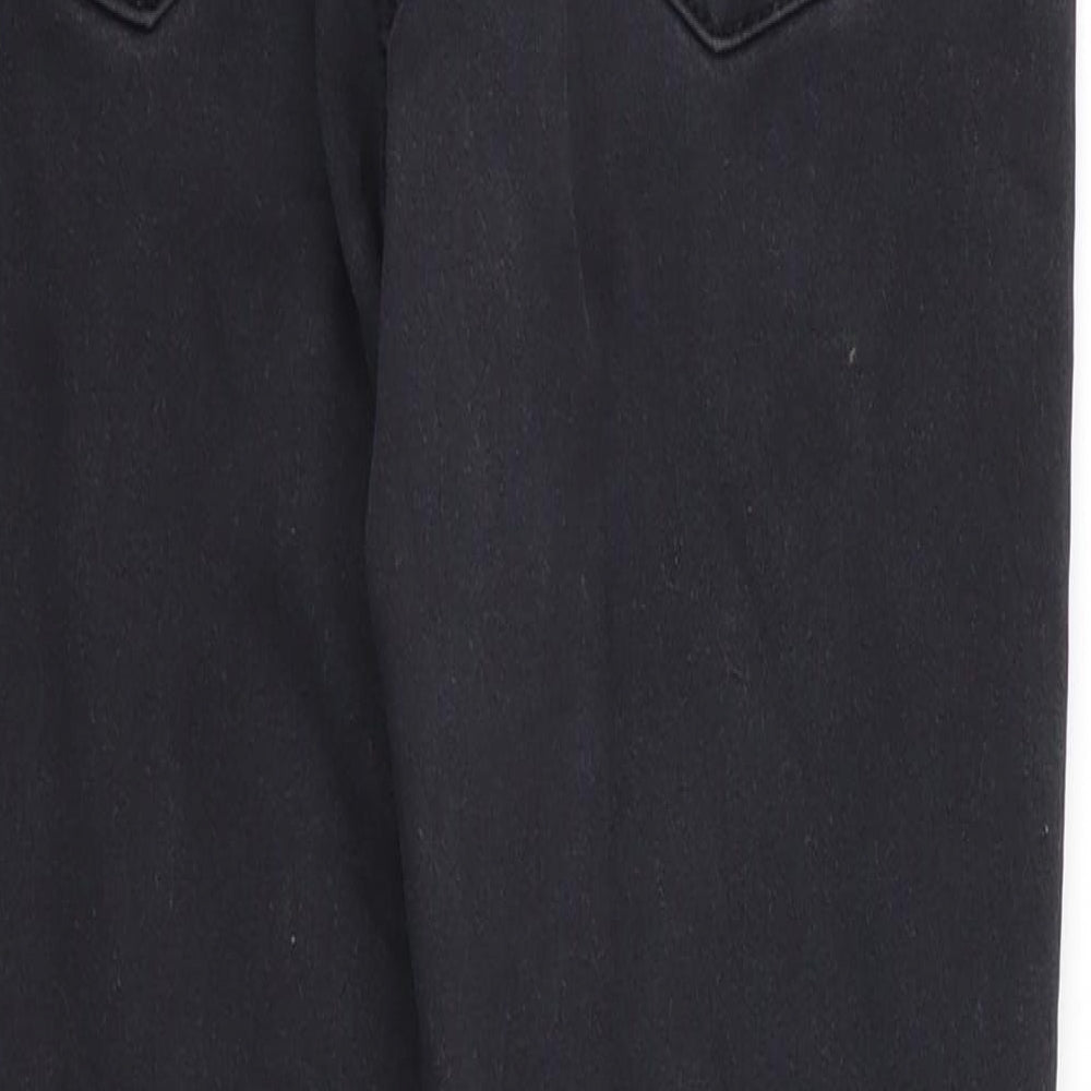 Brand and care label for Denim Co women’s black cotton skinny jeans, size UK 10, 26-inch leg regular