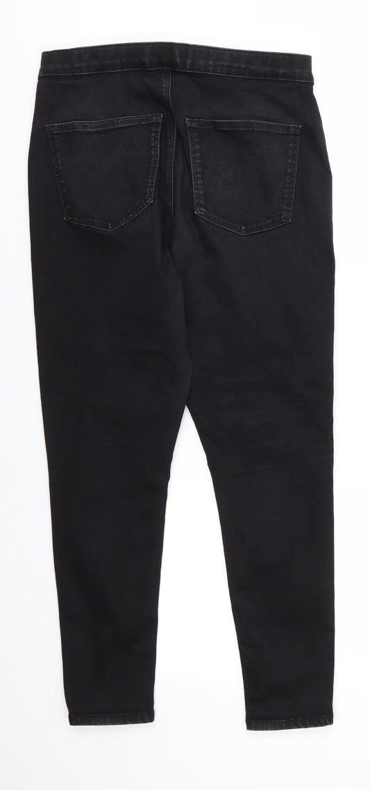 Mens UK Size 34 in Topshop Regular Fit Skinny Black Jeans