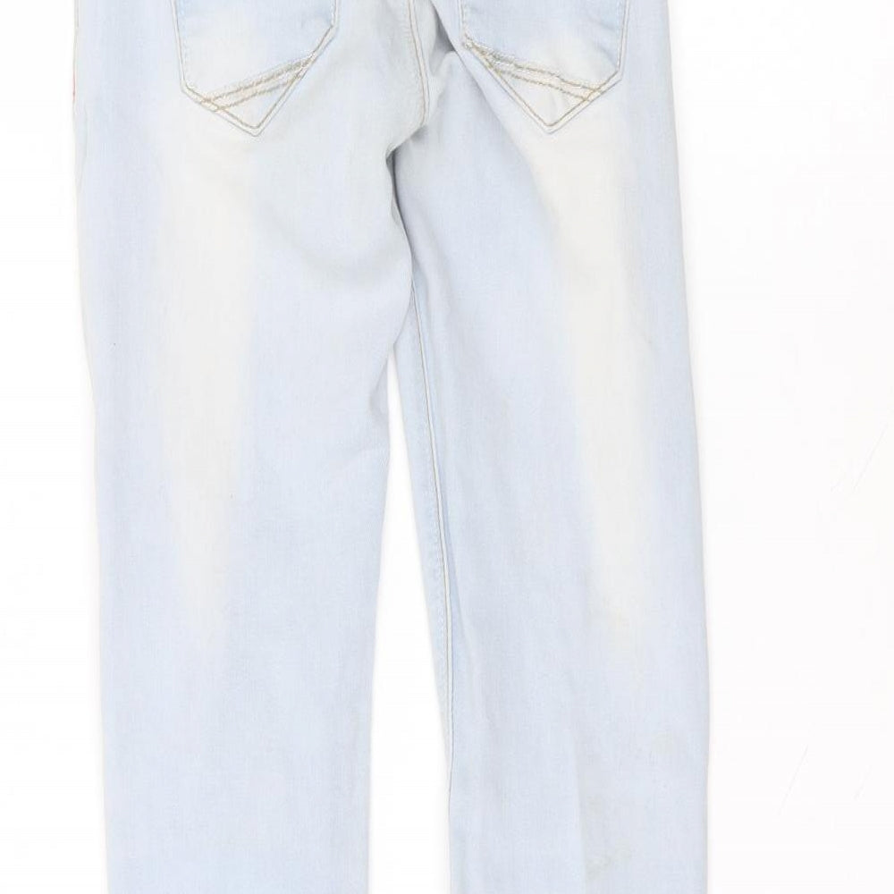 Blue System Womens Blue Cotton Skinny Jeans Size 10 L26 in Regular