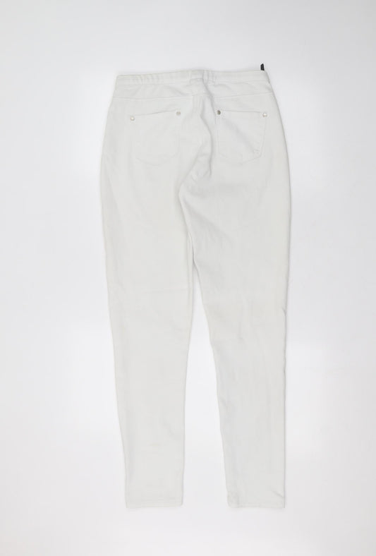 Womens UK Size 10 jeans Regular Fit Skinny White Jeans