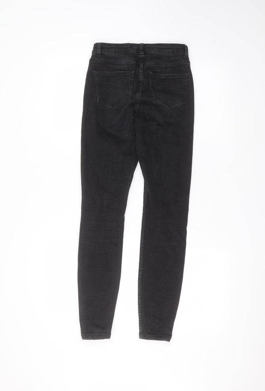 Denim & Co. Womens Black Cotton Skinny Jeans Size 6 L27 in Regular