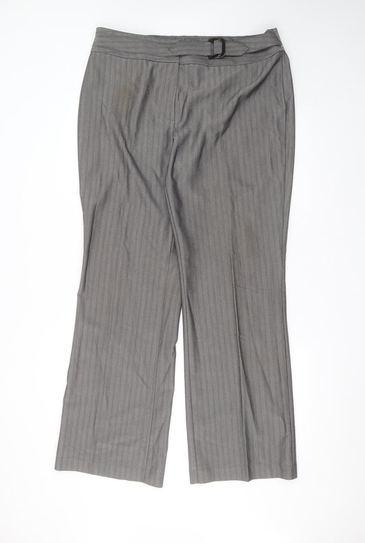 Womens UK Size 18 Marks and Spencer Regular Fit Grey Trousers