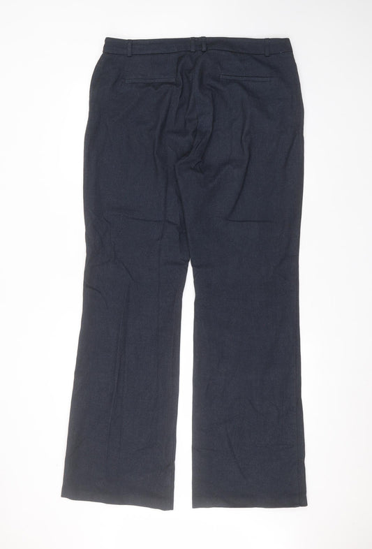ORSAY Womens Blue Polyester Trousers Size 38 in L31 in Regular