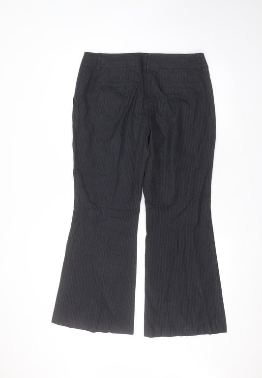 Womens UK Size 12 Marks and Spencer Regular Fit Black Trousers