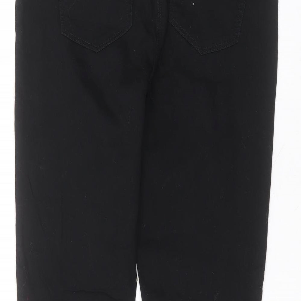 Matalan Womens Black Cotton Skinny Jeans Size 12 L27 in Regular