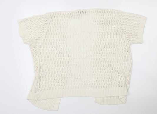 Womens UK Size M ELLIE LOUISE Beige Cardigan Jumper