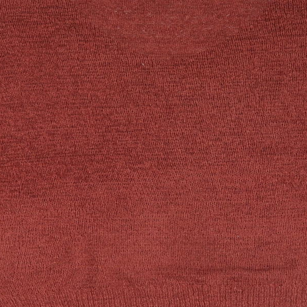 Primark Womens Orange V-Neck Acrylic Pullover Jumper Size M