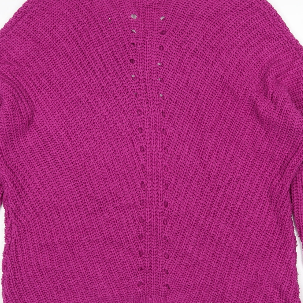 Womens UK Size 12 South Purple Pullover Jumper