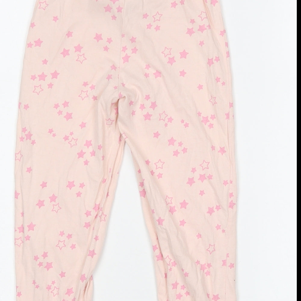 Primark Girls Pink Polka Dot Cotton Pyjama Pants Size 2-3 Years