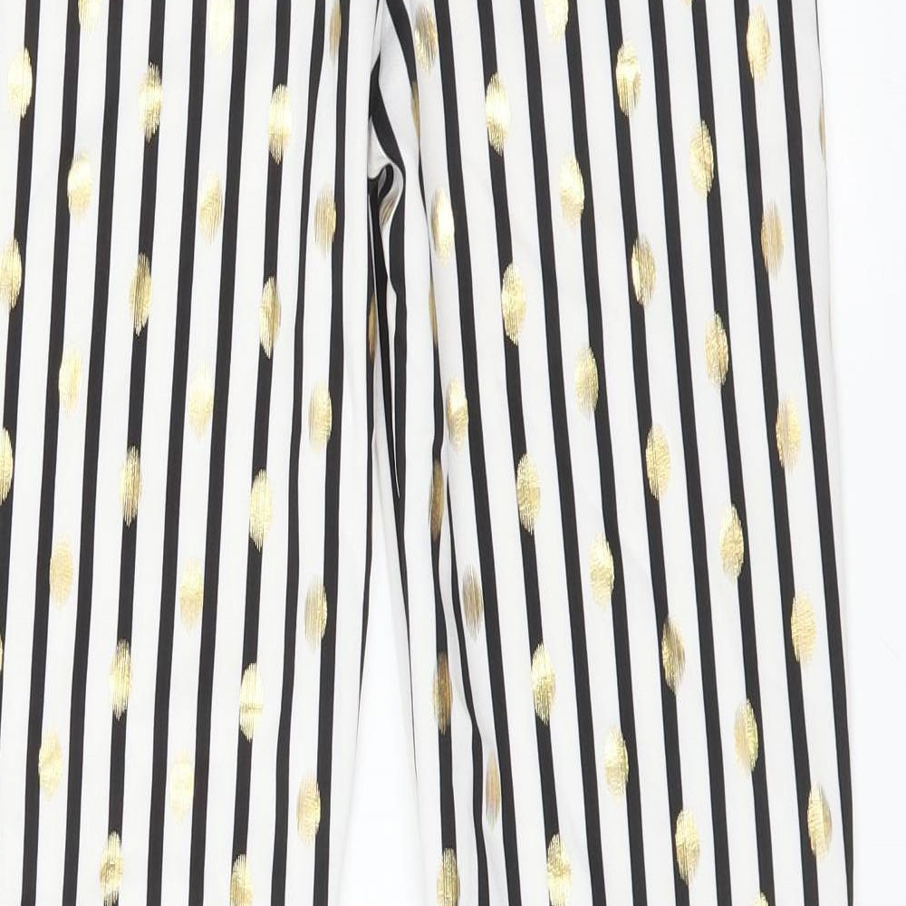 Womens UK Size M Preworn Regular Fit Multicoloured Trousers