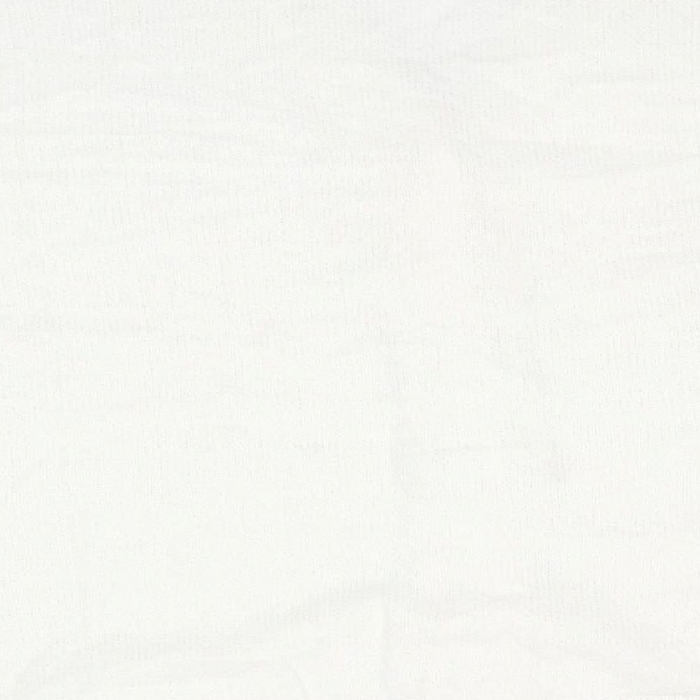 Womens UK Size M Preworn White Cardigan Jumper