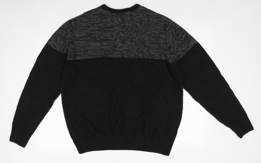 Kensington Mens Brown Round Neck Acrylic Pullover Jumper Size 2XL