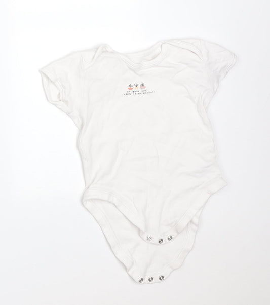 George Girls White Cotton Bodysuit One-Piece Size 2-3 Years - BE YOUR OWN KIND OF GORGEOUS