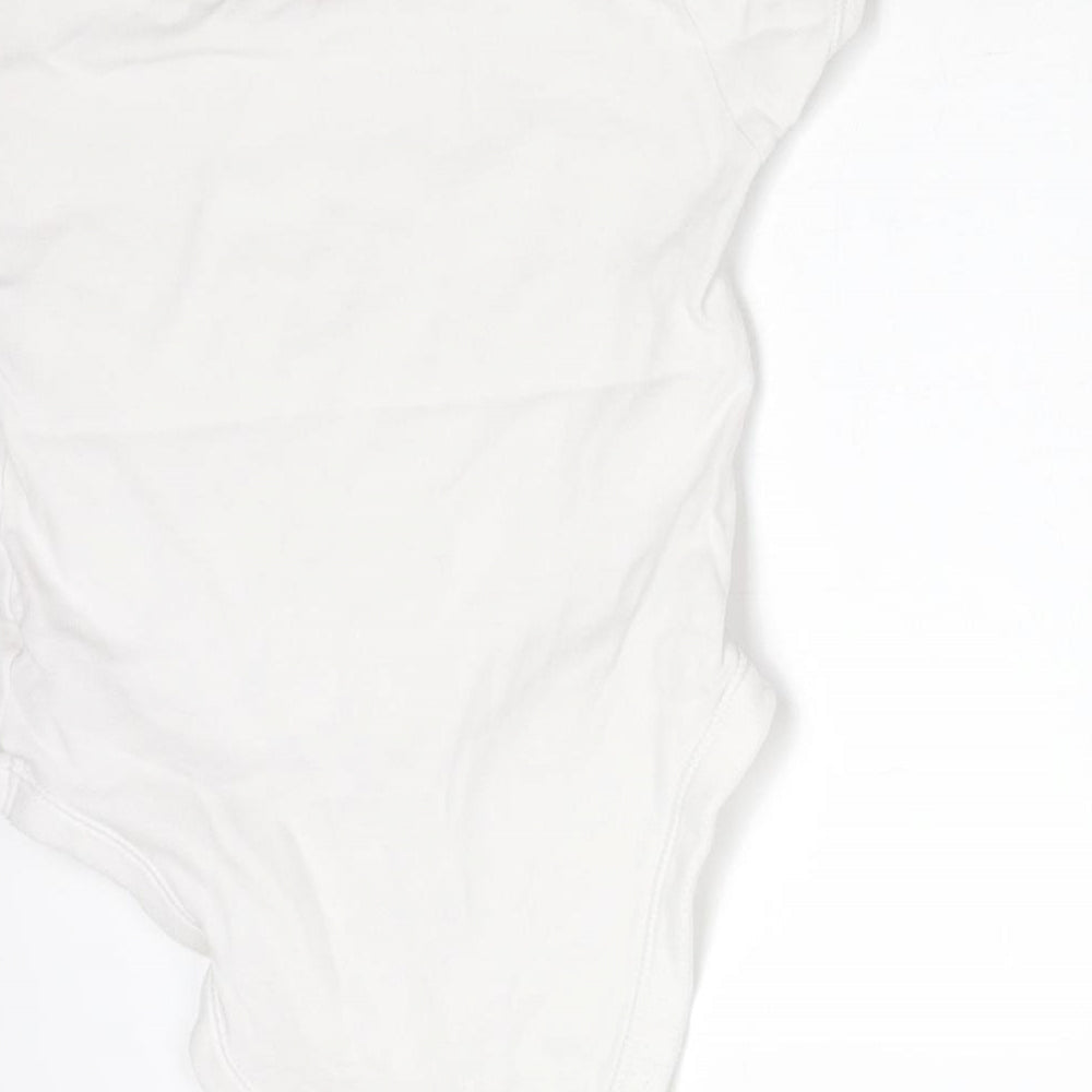 George Girls White Cotton Bodysuit One-Piece Size 2-3 Years - BE YOUR OWN KIND OF GORGEOUS