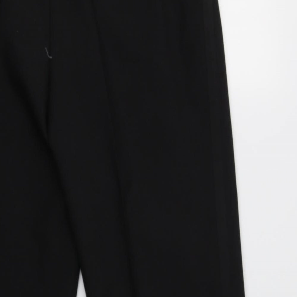 Preworn Mens Black Polyester Dress Pants Trousers Size 34 L29 in Regular