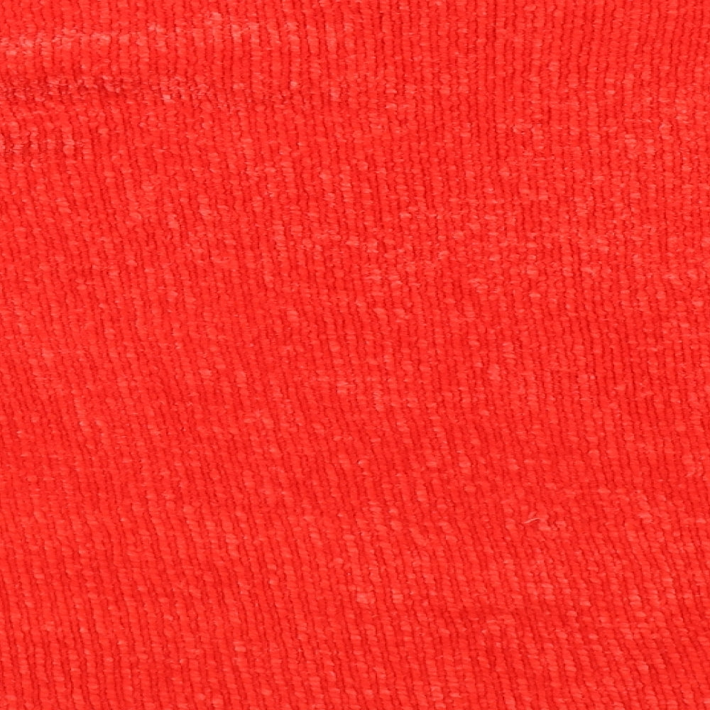 F&F Womens Red High Neck Polyester Pullover Jumper Size 12