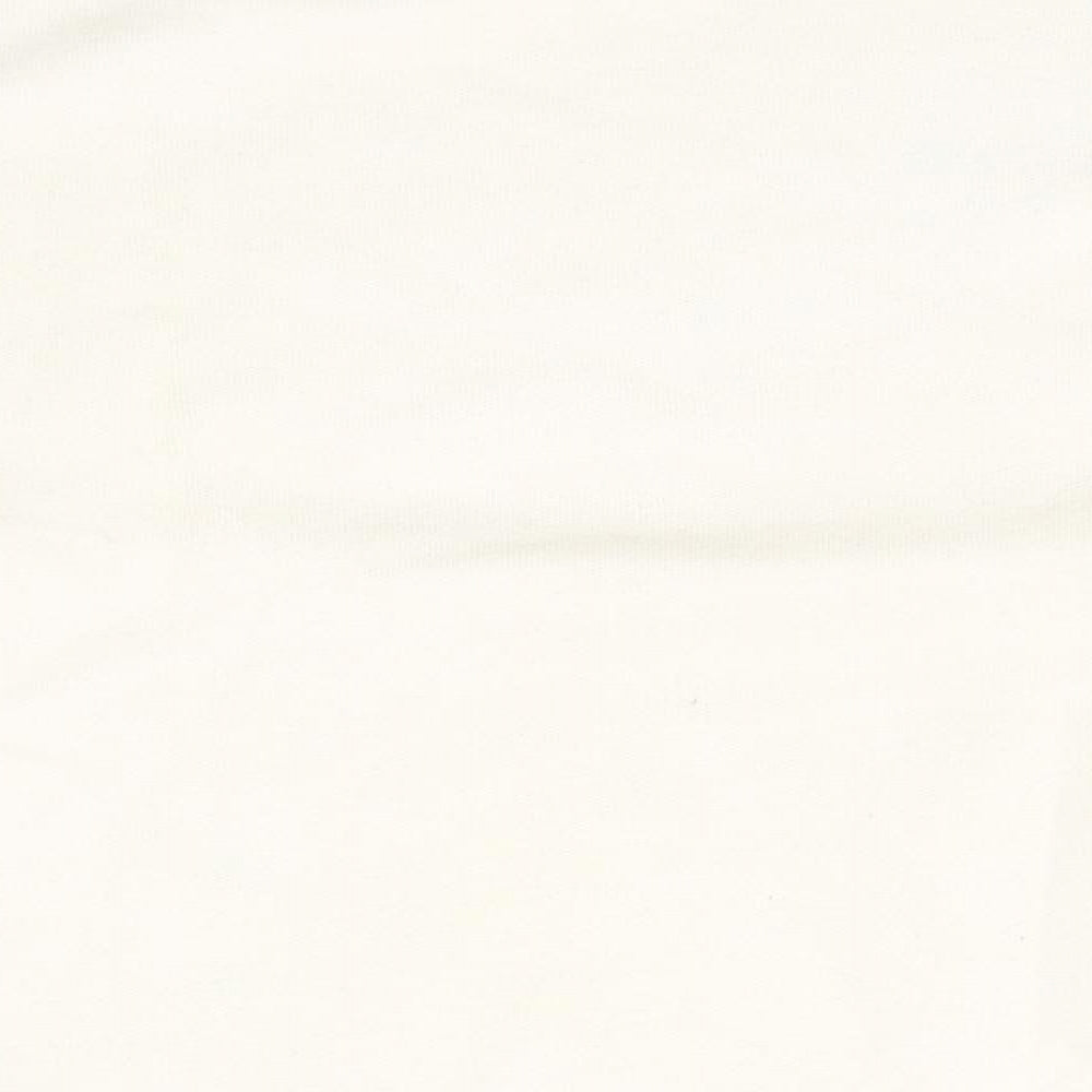 Primark Womens Ivory High Neck Viscose Pullover Jumper Size 12