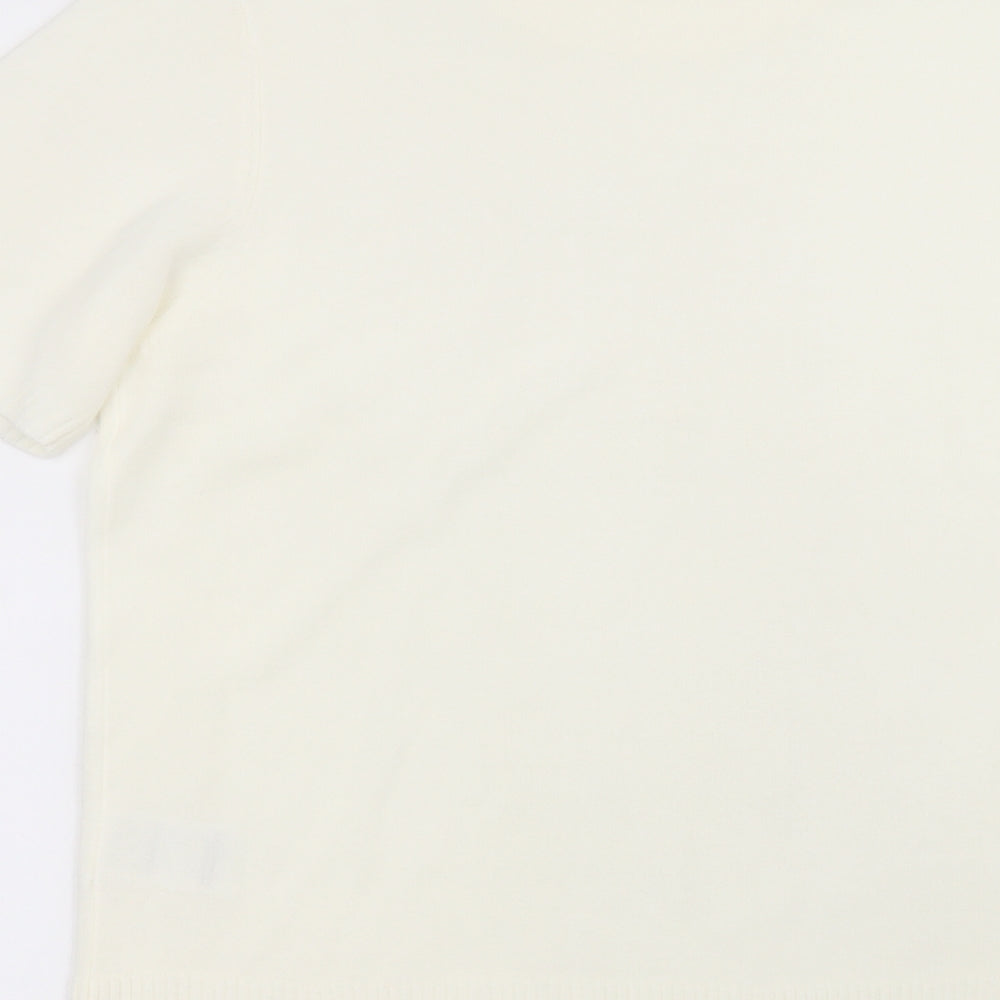 Womens UK Size 14 Damart White Basic T-Shirt