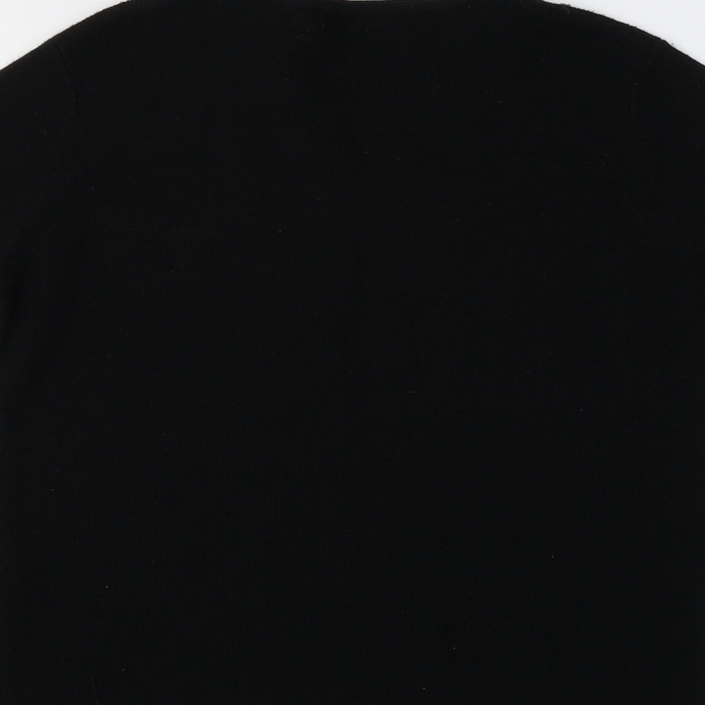 Womens UK Size 10 M&S Black Cardigan Jumper