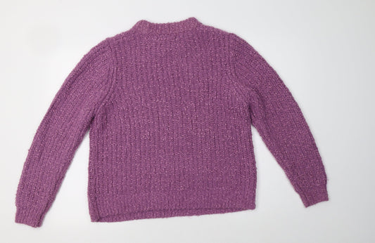 Womens UK Size 16 M&S Purple Pullover Jumper
