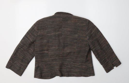Womens UK Size 12 Red Herring Brown Jacket