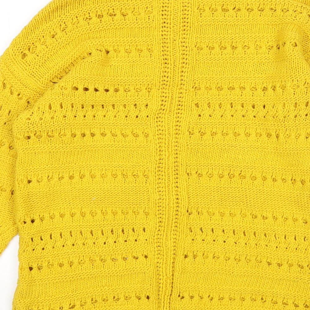 Womens UK Size M Matalan Yellow Pullover Jumper