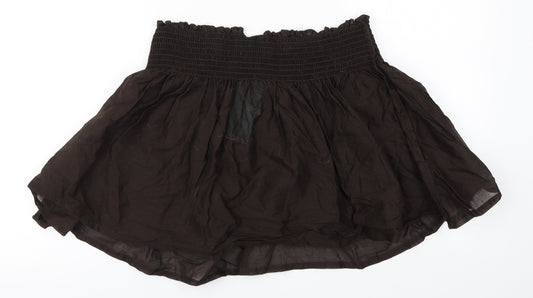 Matalan Womens Brown  Cotton A-Line Skirt Size XL